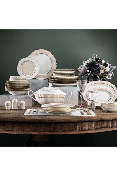 Schafer Selina Yemek Takımı 60 Parça-Altın01