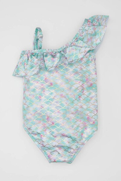DeFacto Kız Bebek Desenli Mayo C0795A524SM