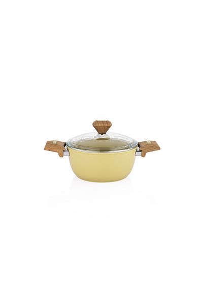 Schafer Fiesta Ceramic Deep Pot 20 Cm-Green