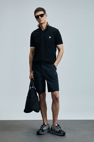 Lufian Eros Smart Men's Polo T-Shirt Black