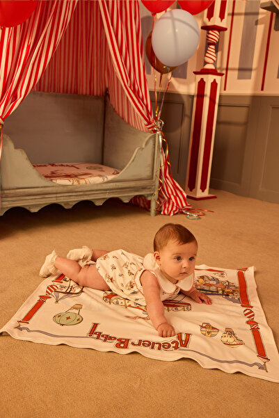 Atelier Babbi 100% Cotton Double-Sided Baby Blanket - Funfair