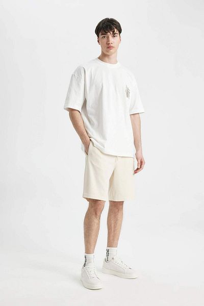 DeFacto Regular Fit Straight Leg Pocket Basic Straight Shorts B8792Ax24Sm