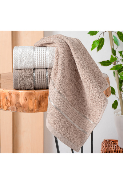 Schafer هوم لينا طقم فوط 3 قطع 30x50 سم-Asorti04