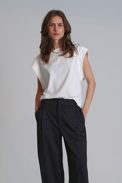 Lufian Valery Women's Ecru T-Shirt - Regular Fit