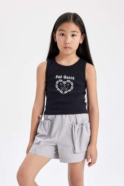 DeFacto Tricou imprimat pentru fete cu decolteu rotund C4943A824SM