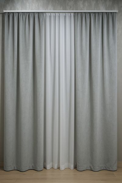 Miabella Home Cortina de fundal extrafor cu textura modernă din catifea - o singură aripă cu cusătură simplă