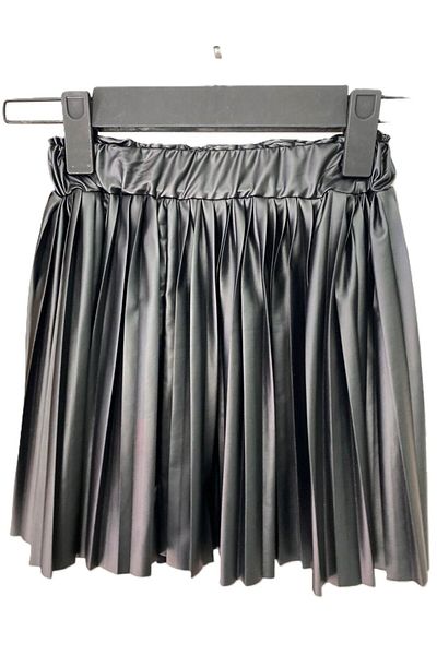 HÇ Hülya Çelik KİDSWEAR 2018 Girl Child Faux Leather Waiter Boy Skirt