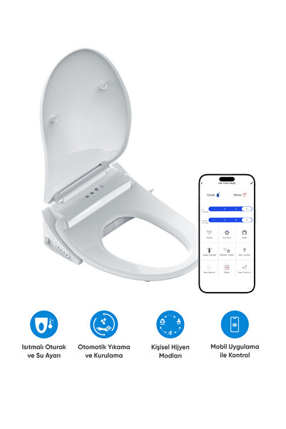 Şımart Teknoloji Akıllı Klozet Kapağı Isıtmalı Ve Otomatik Temizlik