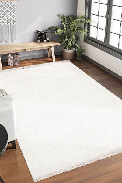 Decomia Home Dijital Saçaklı Kaymaz Yıkanabilir İskandinav Salon Halısı Mutfa...