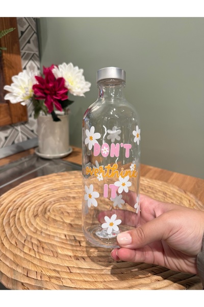 page journals dont overthink it cam su şişesi