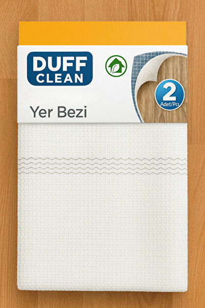 DUFF CLEAN قطعتان من قماش مسح الأرضية المعجزة بحجم كبير - قطعة قماش للتنظيف -...