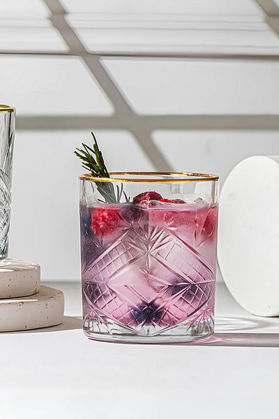 Rakle Lumiere Gold 4-Piece Water Glass Set 350 cc