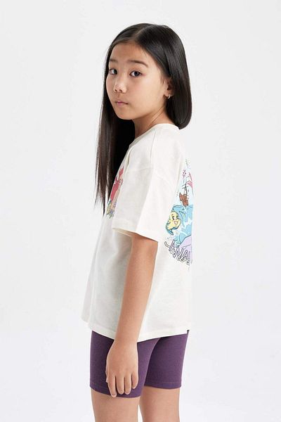 DeFacto Girls' Disney Princess Relax Fit Crew Neck Short Sleeve T-Shirt C2637A824Sm