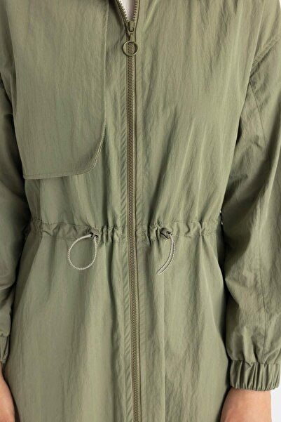 DeFacto Gömlek Yaka Paraşüt Uzun Kollu Elbise C0372AX24SP