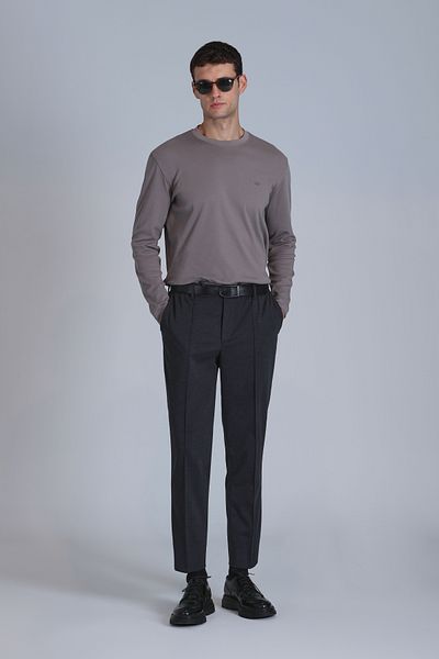 Lufian Patrice Men's Long Sleeve T-Shirt Sand