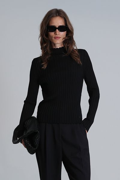 Lufian Women's Black Pamela Sweater