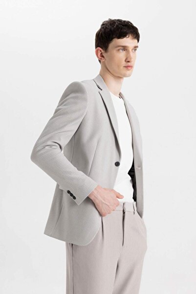 DeFacto Modern Fit Düğmelı Astarlı Blazer Ceket C5988AX24SP