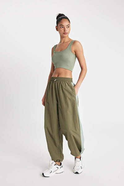 DeFacto Fit Wide Leg Dokuma Eşofman Altı B4234ax24sp