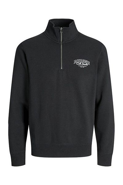 Jack & Jones makoto Halfzip Μαύρο Ανδρικό Φούτερ 12278608