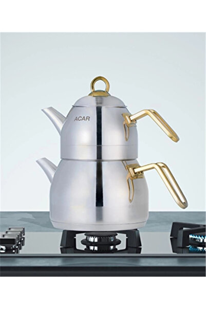 ACAR Alexi-gold Family Size Teapot Set (metal Handle) Xrd-21-0460/6