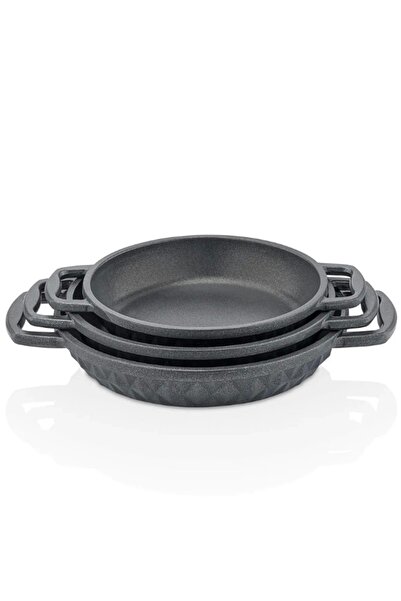 Taç Bella Black 6 Piece Pan and Sauce Set