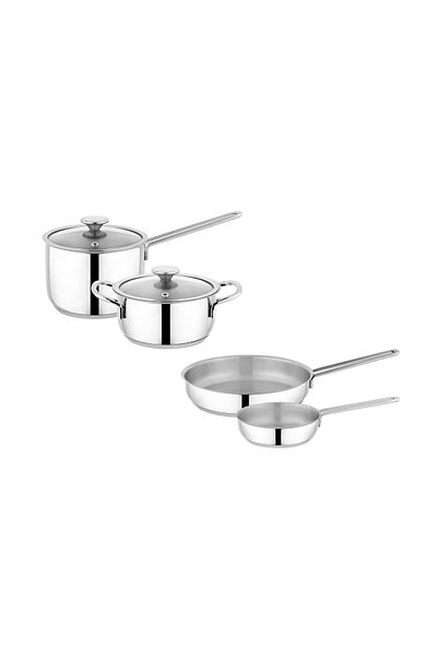 Schafer Steel Storm Steel Sahan Set 6 Pieces-Inox