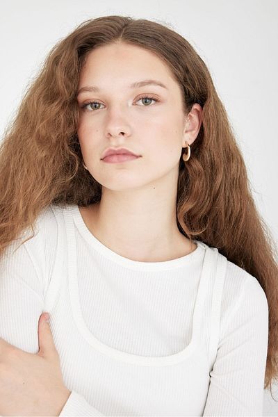DeFacto Damen-Goldohrringe C7101AXNS
