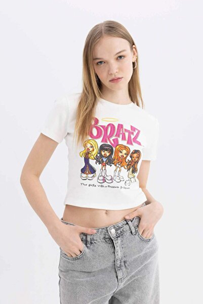 DeFacto Tricou cu mânecă scurtă cu imprimeu moale C6579AX24SM