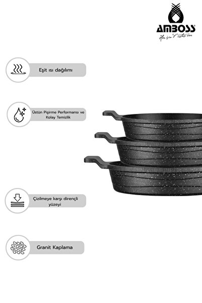 Amboss 13 Piece Helen Cooking Pot Set - Fireproof and Non-Stick Cast Iron