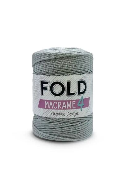 FOLD Yarn Makrome No:4 - 060 Polyester Makrome Ipi 2 Mm - 200 gr -230 M Supla Ip Çanta Ipi