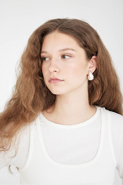 DeFacto Women's Triple Silver Earrings C7106AXNS