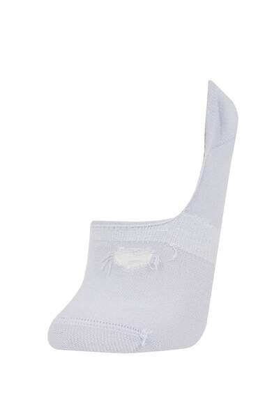 DeFacto Kadın 3'lü Pamuklu Babet Çorap B6063AXNS