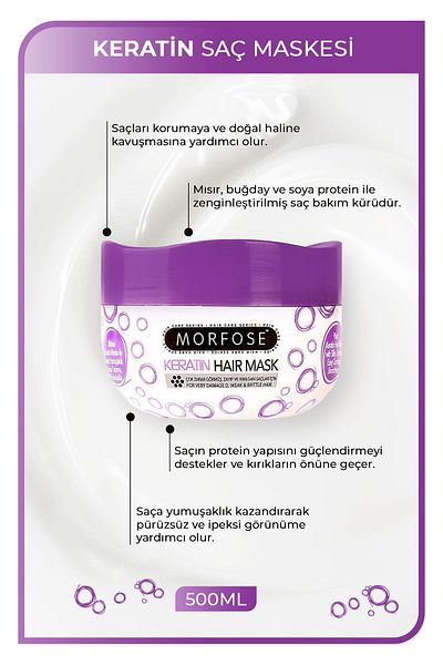 Morfose Hair Mask Keratin 500 ml