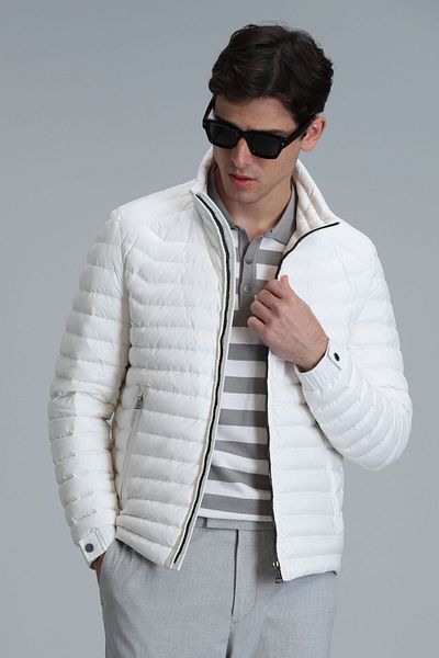 Lufian Men's White Sergio Coat