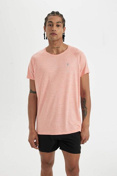 DeFacto Defactofit Standard Fit Crew Neck Printed Sportsman Heavy Fabric Short Sleeve T-Shirt B5150Ax24Sp