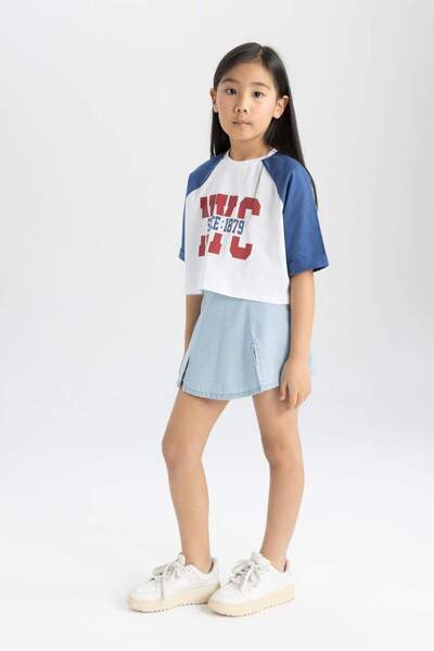 DeFacto Κοριτσίστικο Jean Shorts Φούστα Z7690A624SM