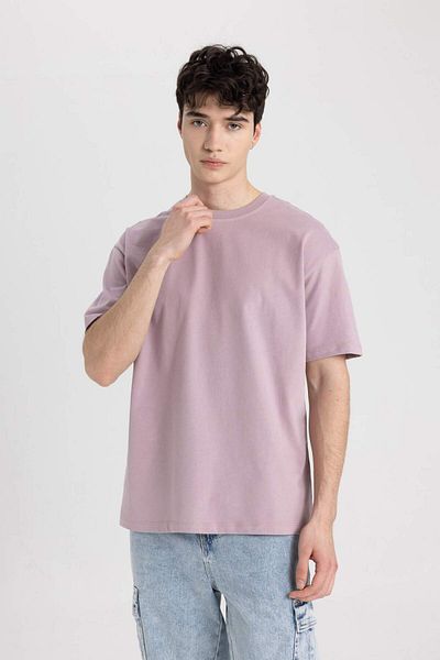 DeFacto Boxy Fit Crew Neck Short Sleeve Basic T-Shirt C5277Ax24Sp