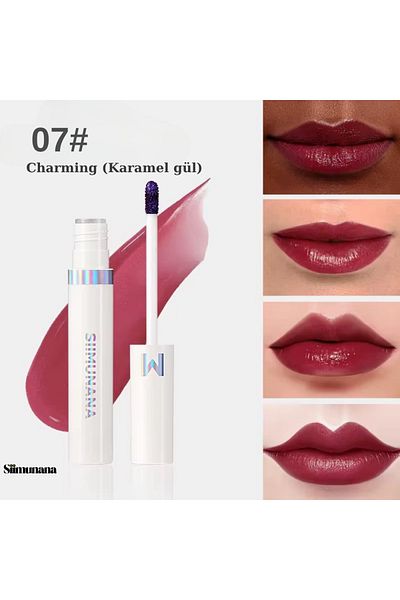 siimunana Waterproof Long Lasting Lipstick – Non-Flowing, Intense Color |