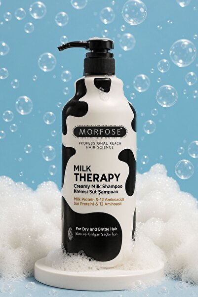 Morfose Milk Therapy Şampuan 1000 ml - Süt Proteinli, Onarıcı, Besleyici Etki