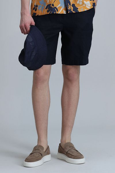 Lufian Pantaloni scurți Peler Sport pentru bărbați, slim fit, bleumarin