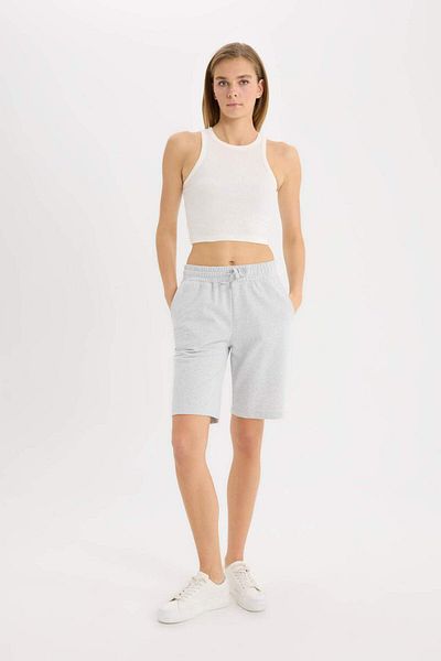 DeFacto Regular Fit Normal Waist Straight Leg Bermuda Shorts W9369Az24Sm