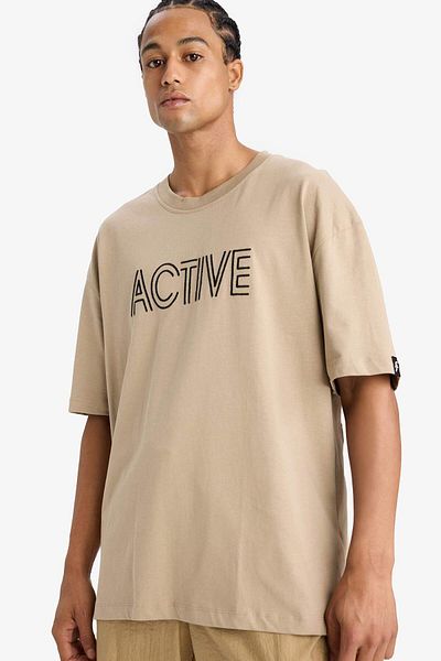 DeFacto Tricou cu mânecă scurtă cu gât crew oversize brodat - C1426ax24sm