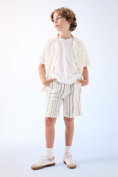 DeFacto Boy's Linen Look Shorts C2984A824Sm