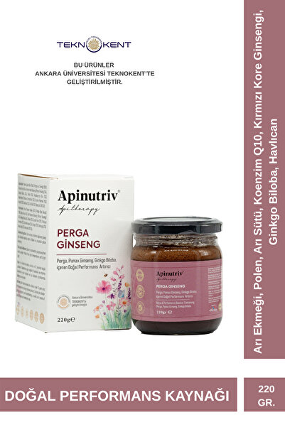 Apinutriv Perga Ginseng - Arı Ekmeği, Panax Ginseng, Ginkgo Biloba, Koenzim-Q...