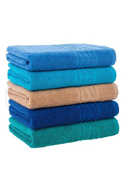 trendyhome Set of 5 100% Cotton Towels – 500 GSM – ST244220 - 70x130 cm