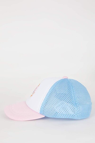 DeFacto Kız Çocuk Nakışlı Gabardin Beyzbol Basketbol Şapkası B7584A824SM