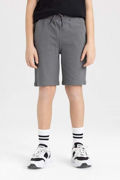 DeFacto Boy's Pique Basic Plain Bermuda Shorts B5925A824Sm