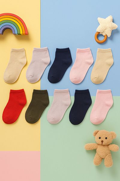 Katia&Bony Children's 10-Piece Mixed Surprise Pack Step Socks