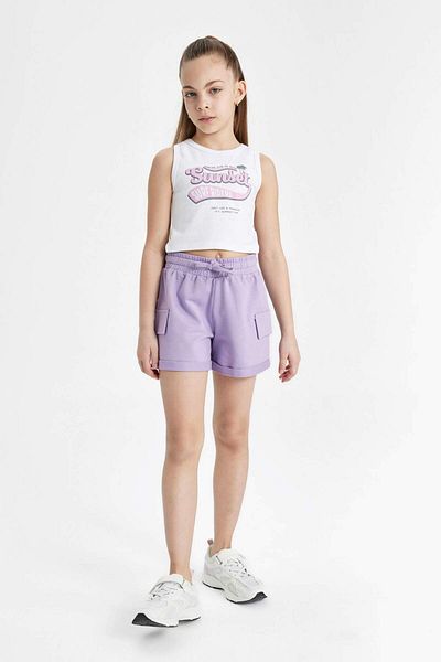 DeFacto Tricou imprimat pentru fete cu decolteu rotund C2213A824HS