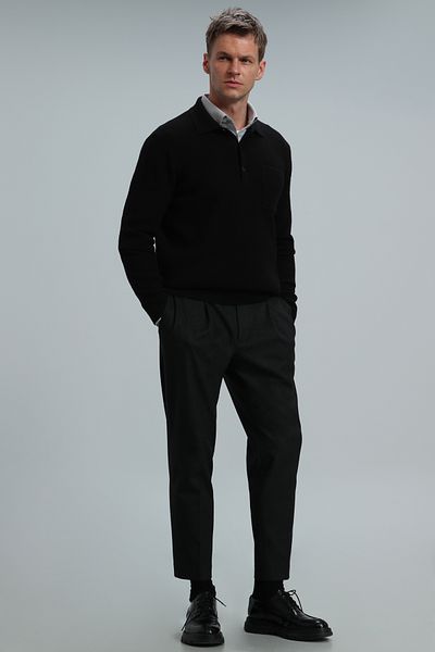 Lufian River Men's Sweater Black